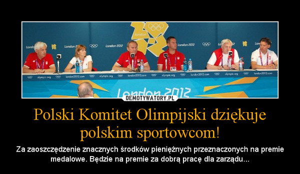 Polski Komitet Olimpijski dziękuje polskim sportowcom!