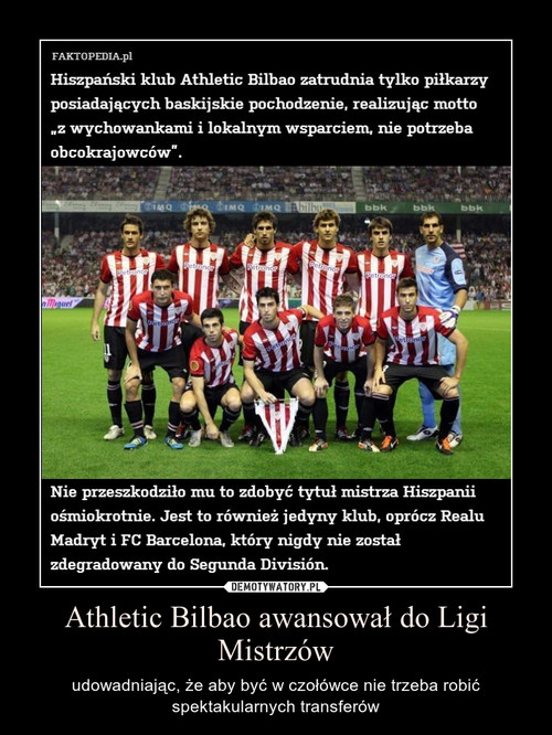 Athletic Bilbao awansował do Ligi Mistrzów