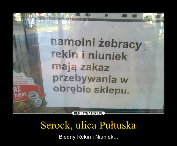 Serock, ulica Pułtuska – Biedny Rekin i Niuniek... 