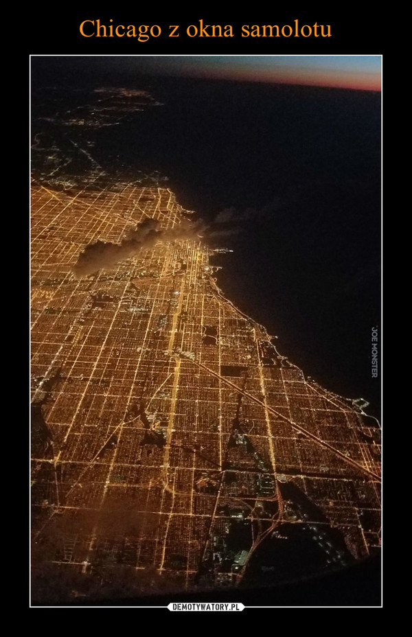 Chicago z okna samolotu