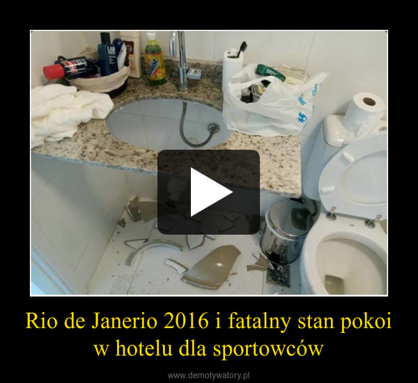Rio de Janerio 2016 i fatalny stan pokoi w hotelu dla sportowców –  