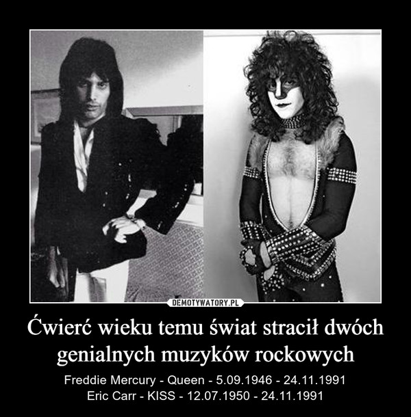 Ćwierć wieku temu świat stracił dwóch genialnych muzyków rockowych