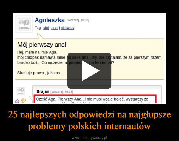 25 najlepszych odpowiedzi na najgłupsze problemy polskich internautów –  