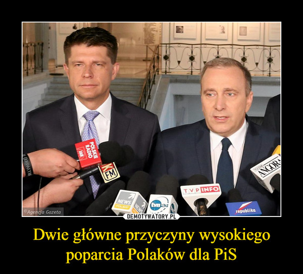 Dwie główne przyczyny wysokiego poparcia Polaków dla PiS