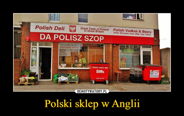 Polski sklep w Anglii