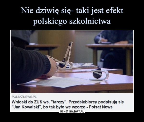  –  Wnioski do ZUS ws. "tarczy". Przedsiębiorcy podpisują się "Jan Kowalski", bo tak było we wzorze - Polsat News