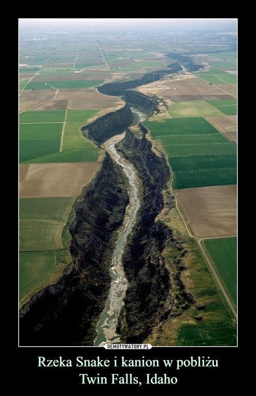 Rzeka Snake i kanion w pobliżu
Twin Falls, Idaho