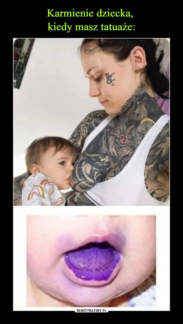Karmienie dziecka, 
kiedy masz tatuaże: