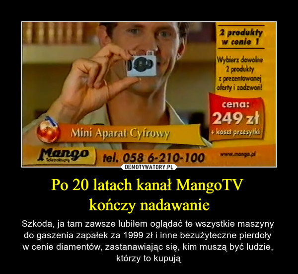 Po 20 latach kanał MangoTV 
kończy nadawanie