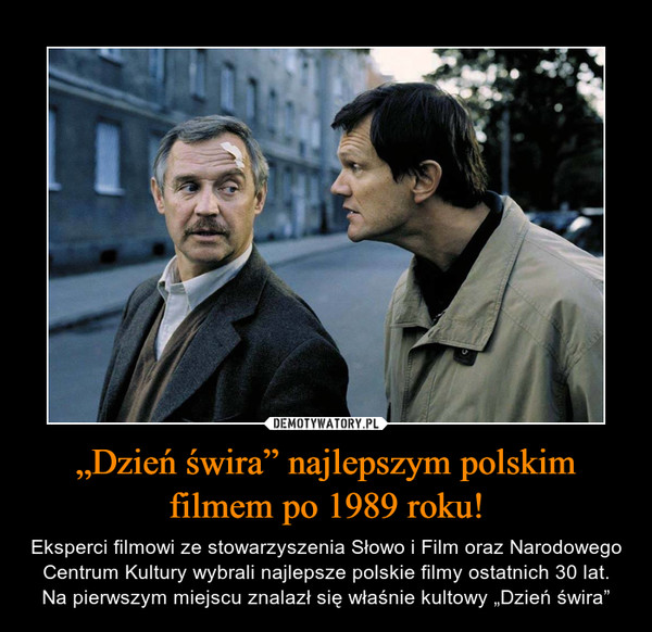 „Dzień świra” najlepszym polskim filmem po 1989 roku!