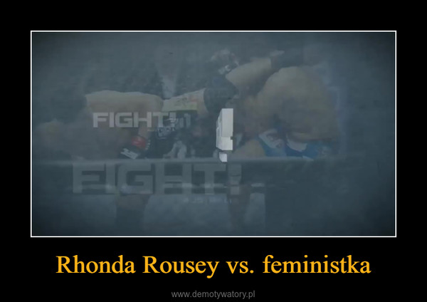 Rhonda Rousey vs. feministka –  