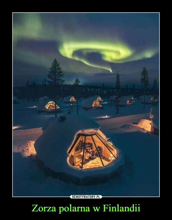 Zorza polarna w Finlandii –  