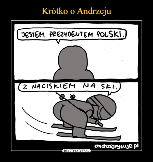  –  Jestem prezydentem Polski z naciskiem na ski andrzejrysuje.pl