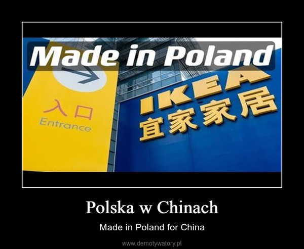 Polska w Chinach – Made in Poland for China 