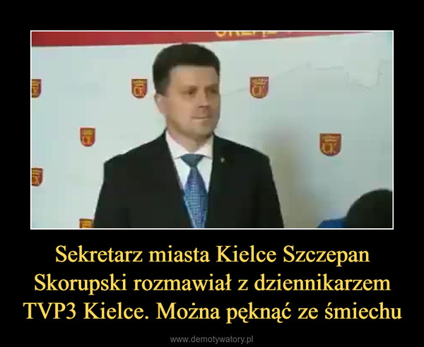 Sekretarz miasta Kielce Szczepan Skorupski rozmawiał z dziennikarzem TVP3 Kielce. Można pęknąć ze śmiechu –  