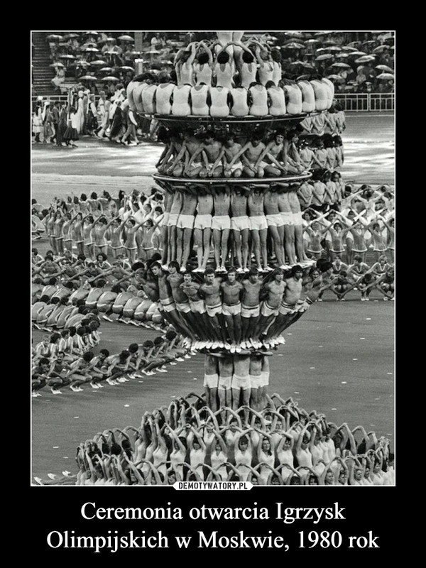 Ceremonia otwarcia Igrzysk Olimpijskich w Moskwie, 1980 rok