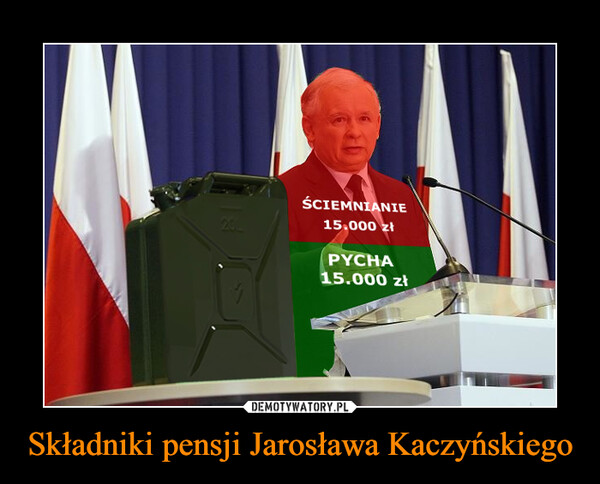 Składniki pensji Jarosława Kaczyńskiego –  