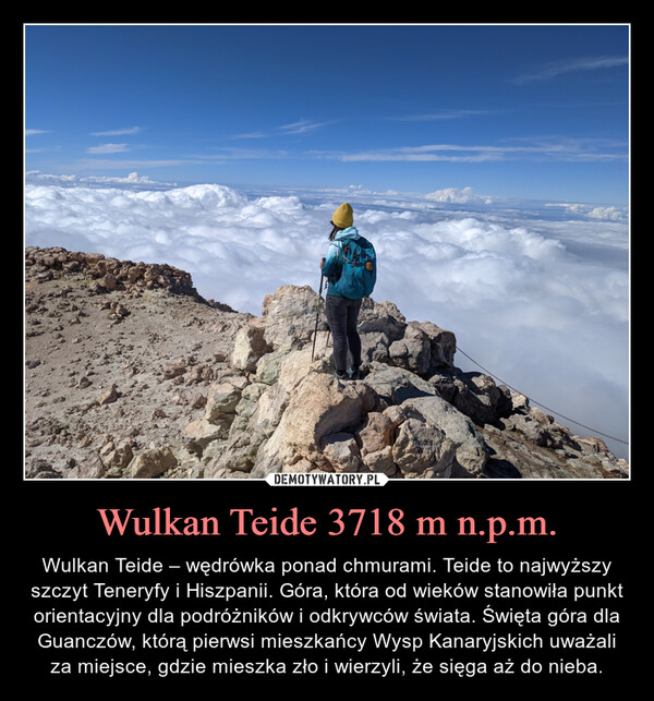 Wulkan Teide 3718 m n.p.m.
