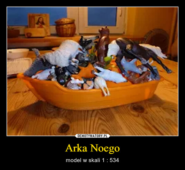 Arka Noego – model w skali 1 : 534 