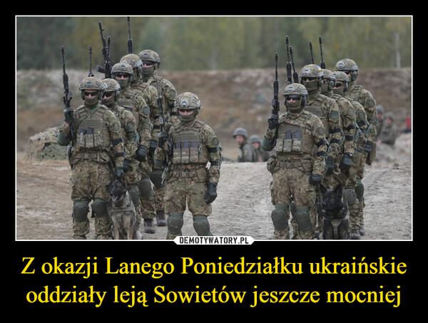 Z okazji Lanego Poniedziałku ukraińskie oddziały leją Sowietów jeszcze mocniej –  