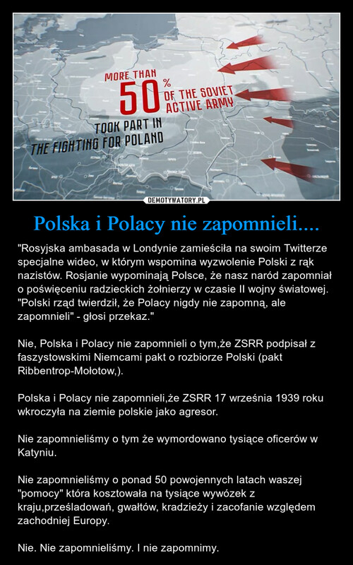 Polska i Polacy nie zapomnieli....