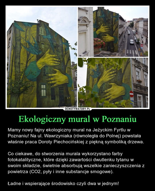 Ekologiczny mural w Poznaniu