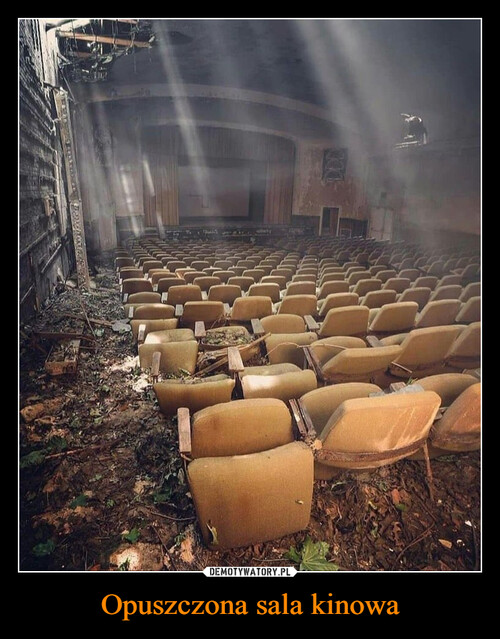 Opuszczona sala kinowa