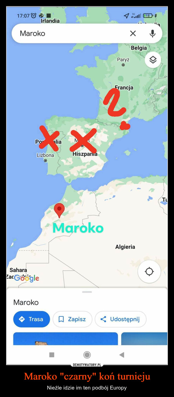 Maroko "czarny" koń turnieju – Nieźle idzie im ten podbój Europy 