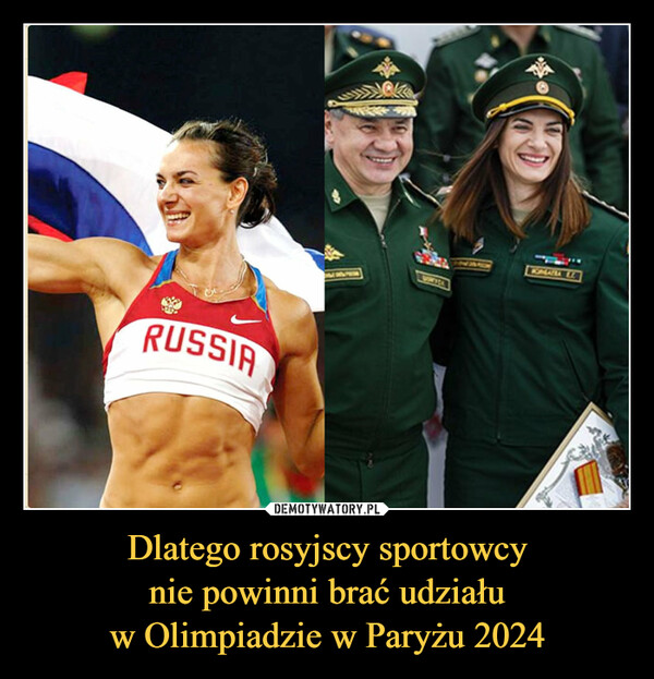 Dlatego rosyjscy sportowcynie powinni brać udziałuw Olimpiadzie w Paryżu 2024 –  