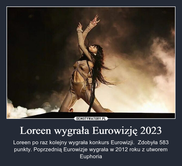 Loreen wygrała Eurowizję 2023