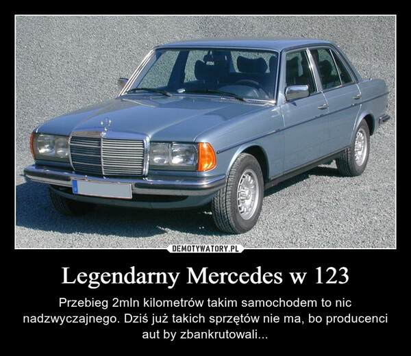 Legendarny Mercedes w 123